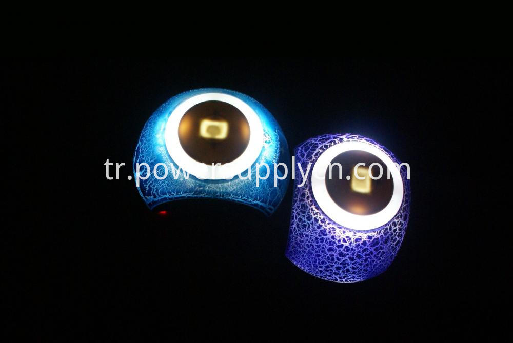 5v 2 1a çift usb şarj ile dokunmadan led gece lambası 5v 2 1a Dual Usb Charger With Touching Led Night Lamp